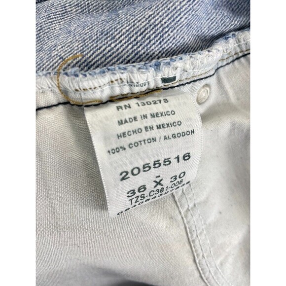 Lee Men's Size 36x30 Blue Relaxed Fit Straight Medium Wash Denim Jeans 2055516 - Picture 12 of 12